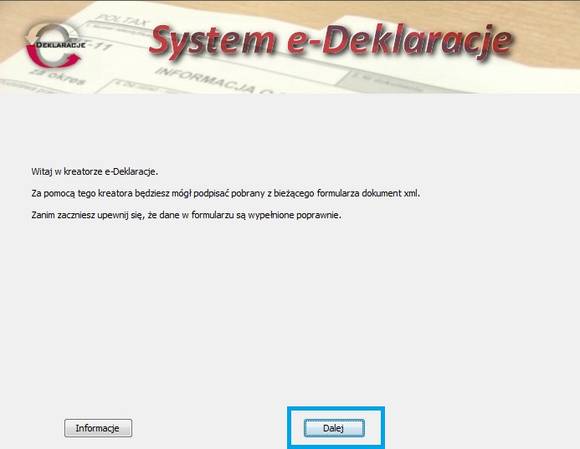 system e-deklaracje