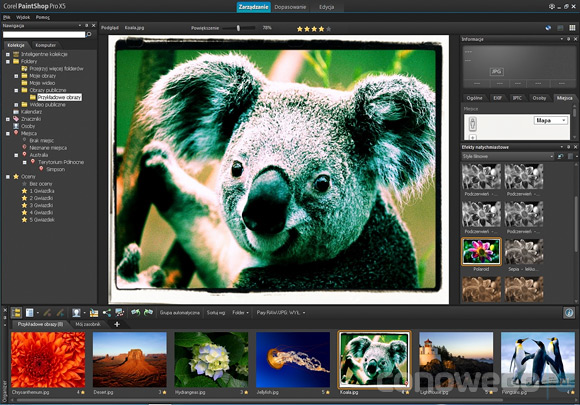 Corel PaintShop Pro X5 effects