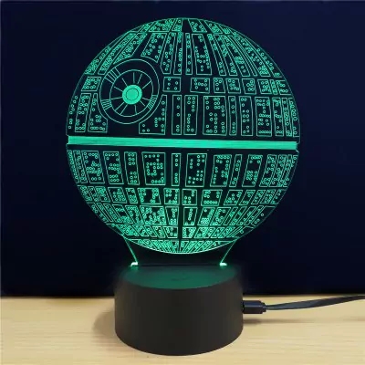 Lampka 3D Star Wars ze zmiennym kolorem podświetlenia