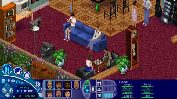 Interfejs w The Sims