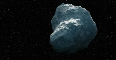 asteroida w przestrzeni kosmicznej