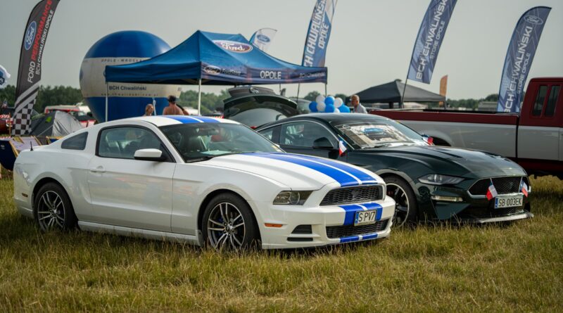 samochody Ford Mustang na zlocie