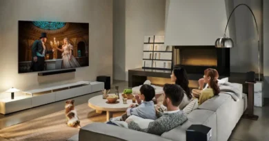 rodzina korzystająca z telewizora Samsung