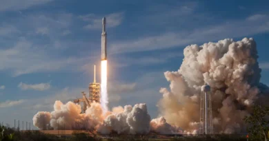 rakieta SpaceX podczas procedury startowej