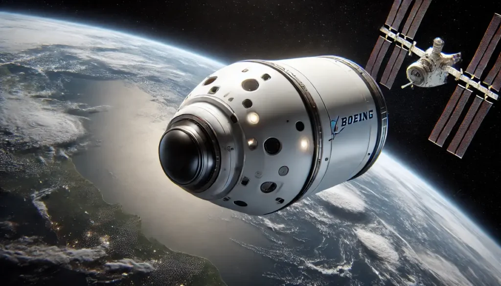 wizualizacja statku Boeing Starliner
