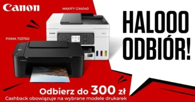 Canon rozdaje cashback za drukarki – sprawdź, jak zgarnąć nawet 300 zł zwrotu!