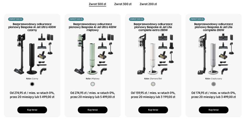samsung bespoke cashback