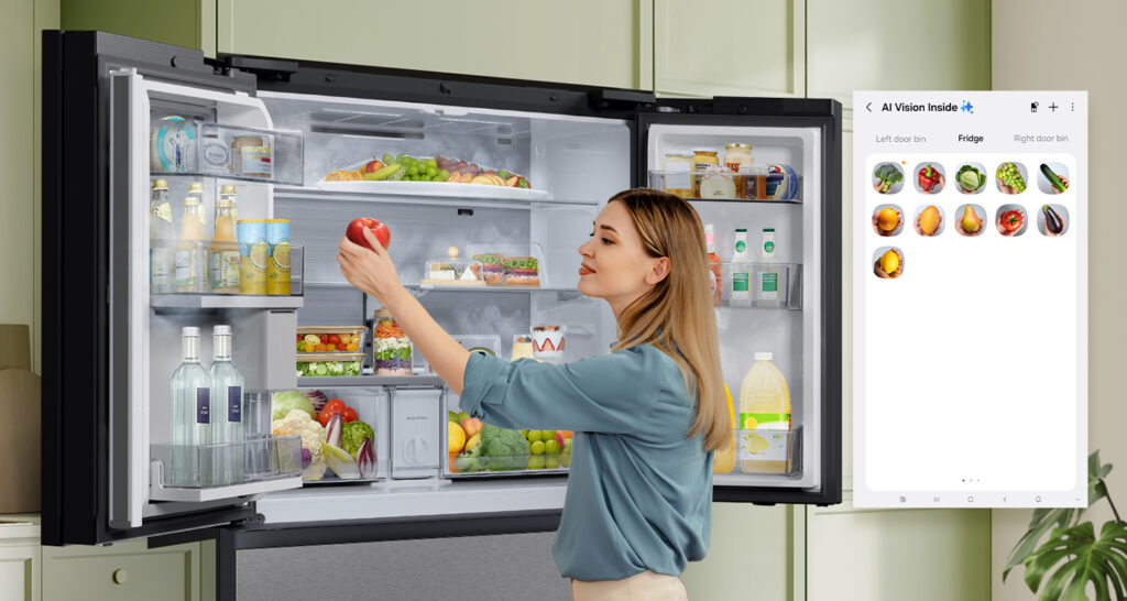 samsung bespoke ai z family hub i vision inside