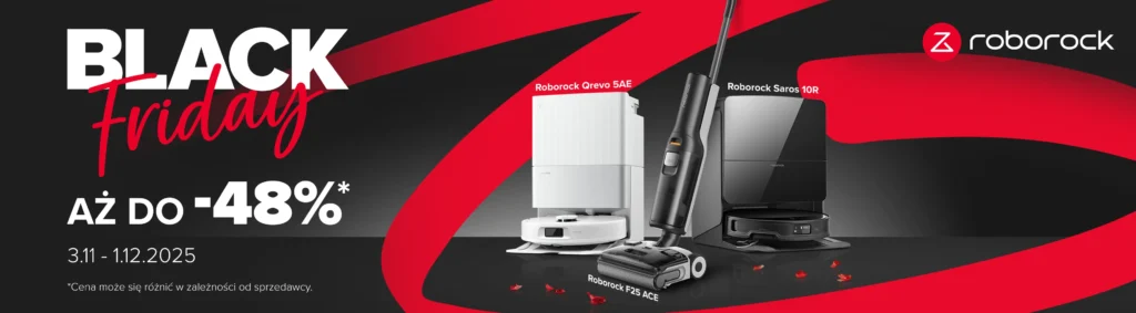 prodkty marki roborock przecenione na black friday 2025