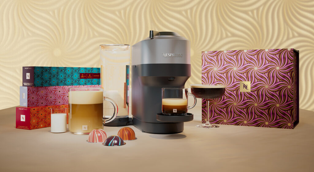 Kwiatowe wzory zaprojektowała dla Nespresso Thandiwe Muriu