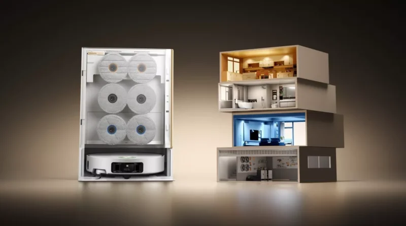 dreame matrix10 ultra, wizualizacja wymiennych mopów do różnych pomieszczeń