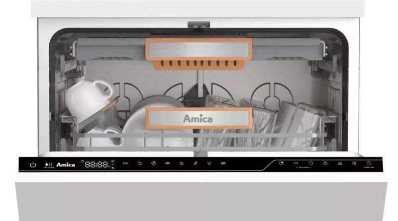 drzwi i szuflada na sztućce zmywarki Amica DIF68C8EMOiE