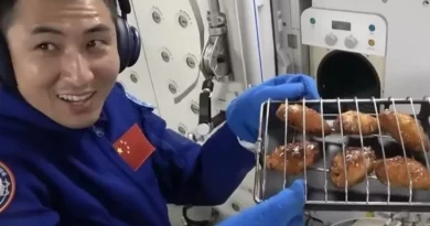 chiński piekarnik na stacji kosmicznej