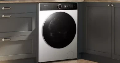 nowa pralka hisense 5i w zabudowie kuchennej