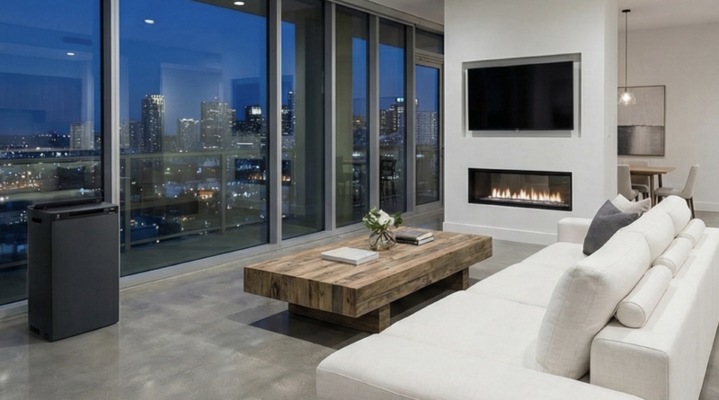 Sharp KI-TX100EU-H w salonie