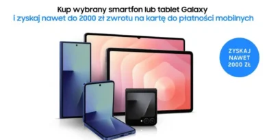 Korzystny zwrot od Samsunga przy zakupie urządzeń Galaxy