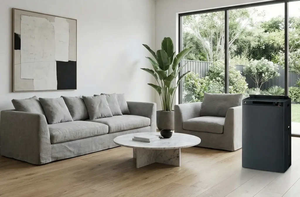 oczyszczacz Sharp w salonie