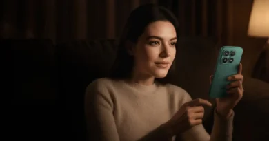 kobieta korzystająca z Xiaomi 17