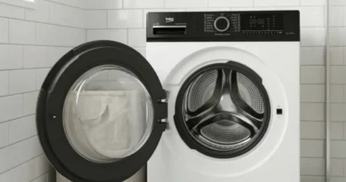 Beko B1WFM2721BBPL – pralka slim z parą i klasą A. Rozsądny wybór do małych łazienek?