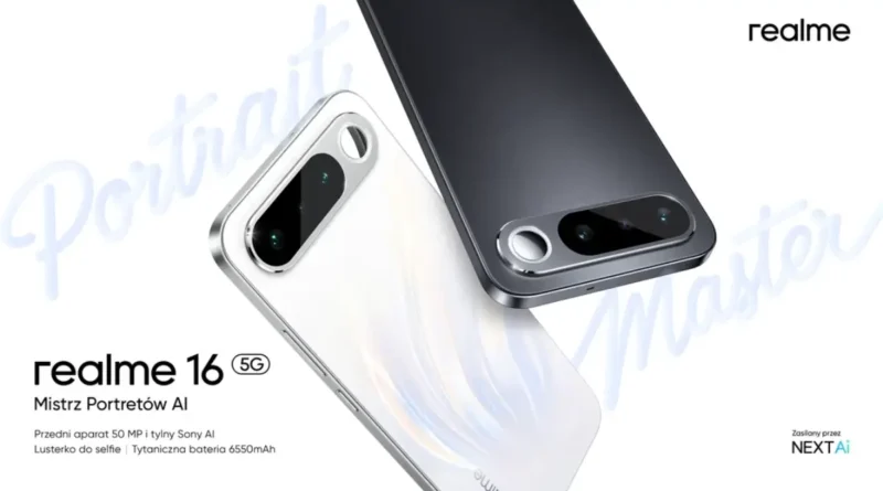 realme 16 5G na grafice promocyjnej