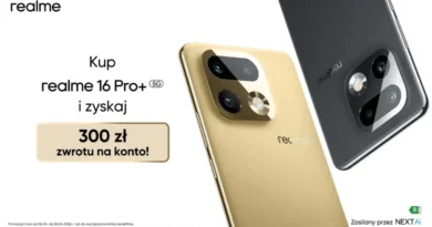 Realme 16 Pro+ taniej w Polsce. Rusza cashback 300 zł na nowy smartfon z Chin