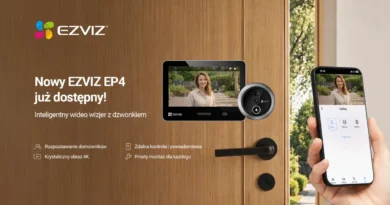EZVIZ EP4 debiutuje w Polsce. Nowy wideowizjer 4K z inteligentnym rozpoznawaniem twarzy!